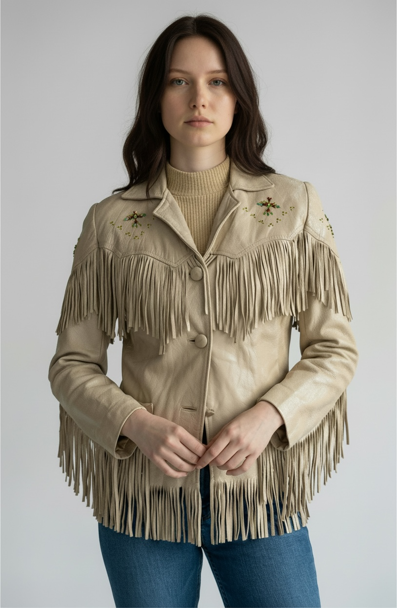 1950s/60s Broadmoor Fringe Beaded Eagle Jacket