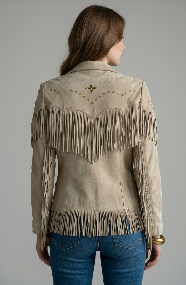 1950s/60s Broadmoor Fringe Beaded Eagle Jacket