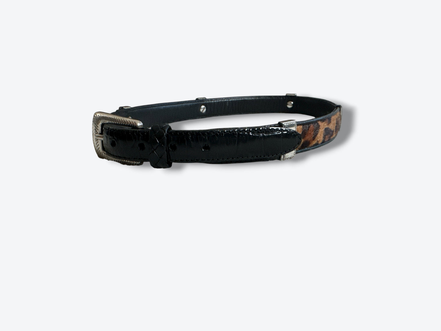 Vintage Brighton Mix Media Waist Belt