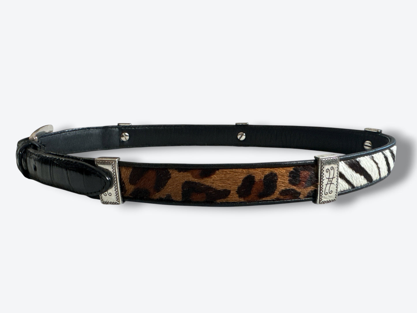 Vintage Brighton Mix Media Waist Belt