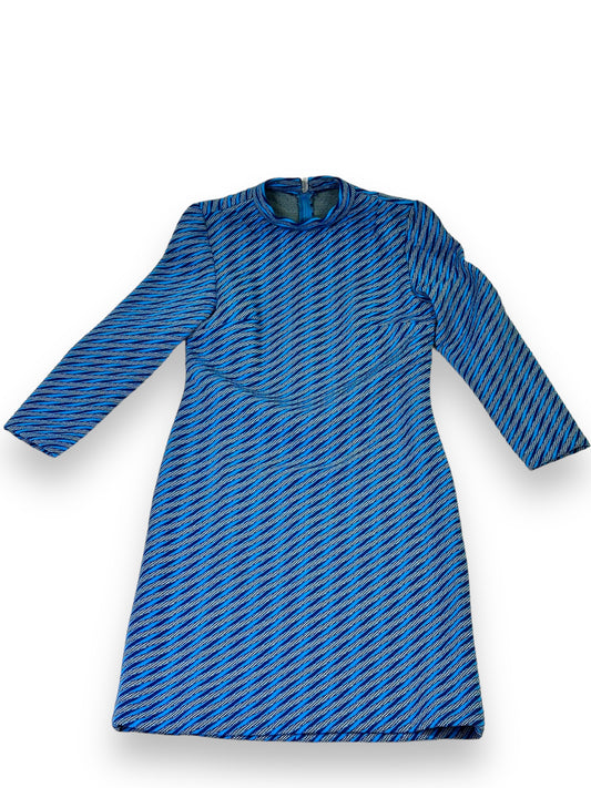 Andersonville: 1940s Blue Multi Stripe Dress