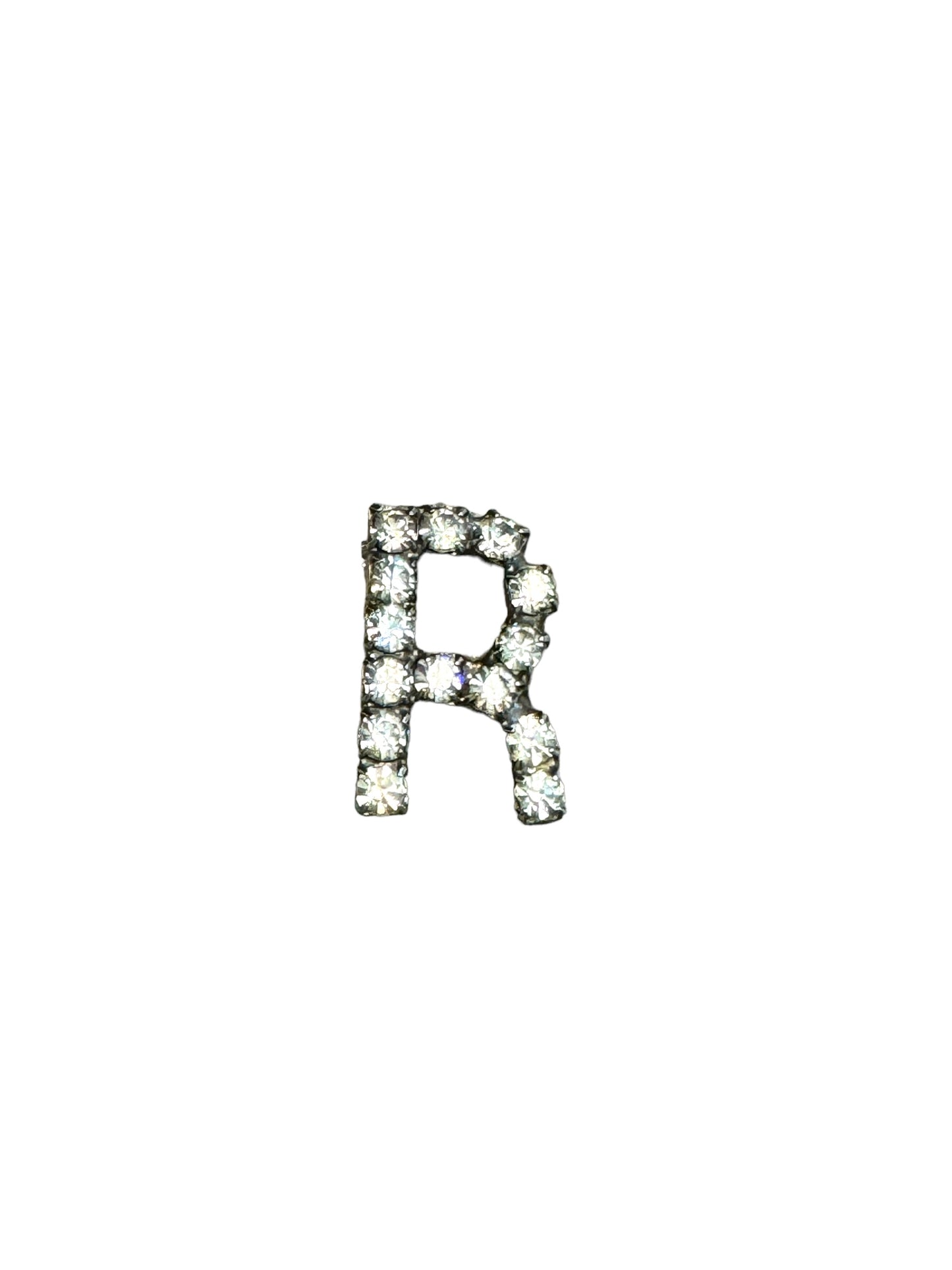 Vintage “R” Rhinestone Pin