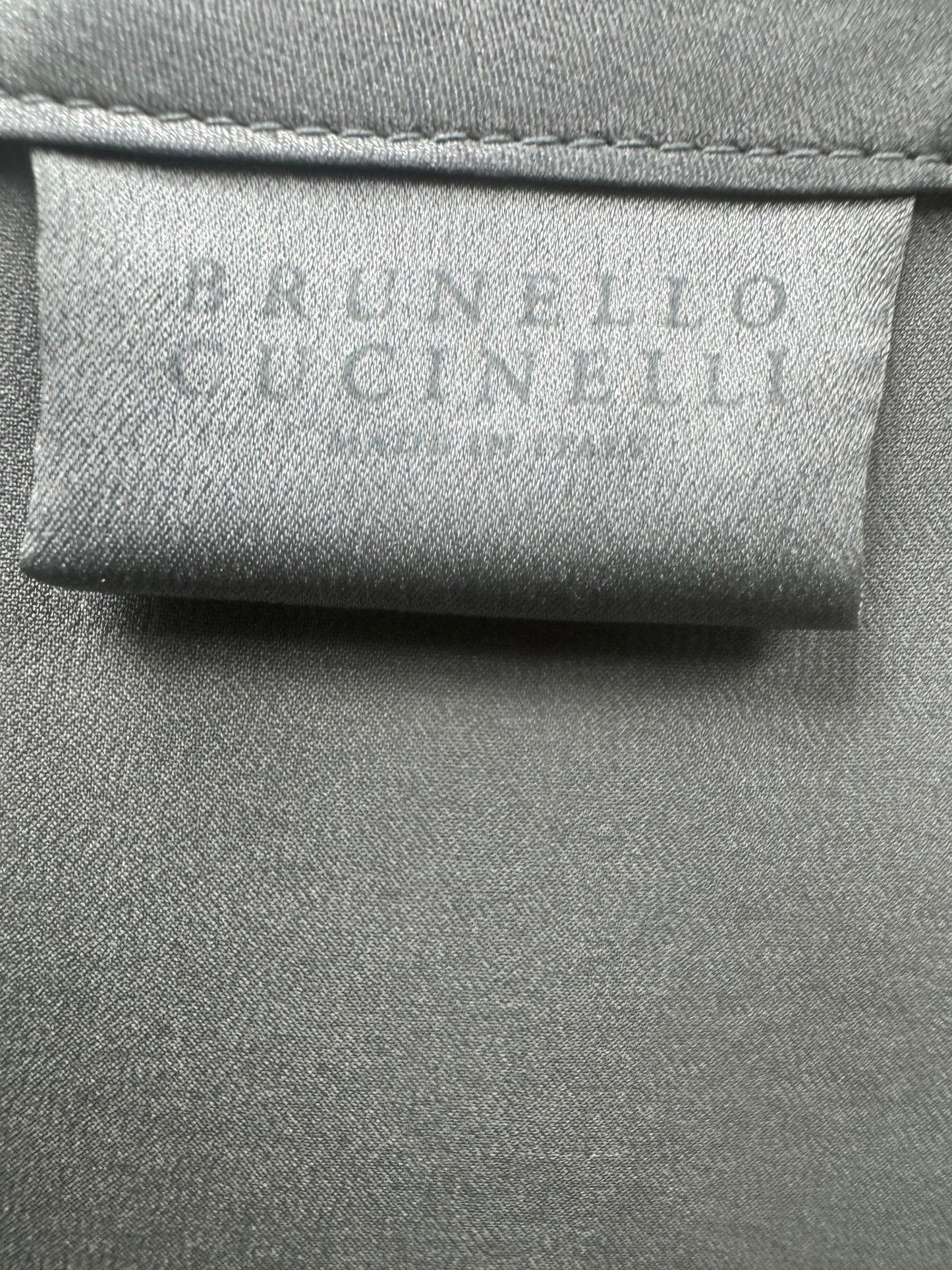 Brunello Cucinelli Silk Charmeuse Tank in Ice Blue