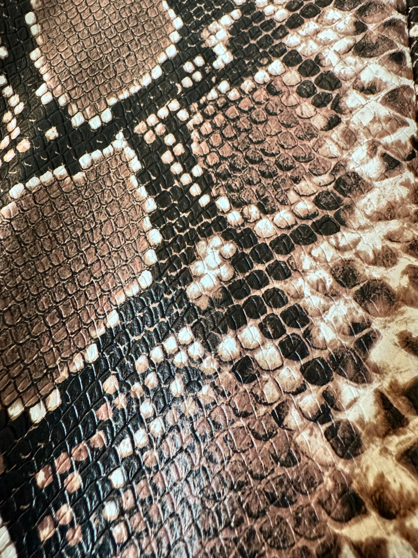 Y2K Vegan Snakeskin Trench Coat