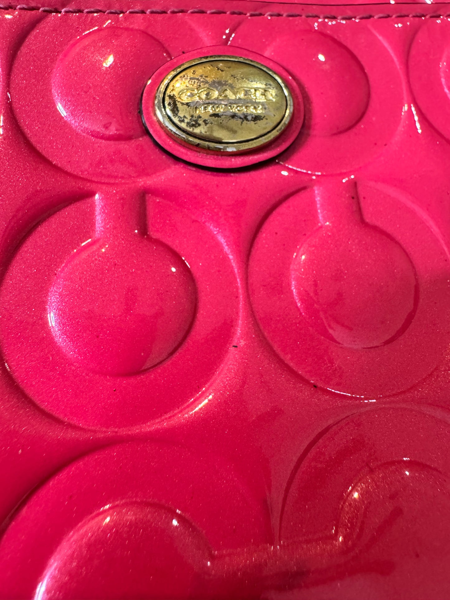Y2K Coach Hot Pink Wrislet