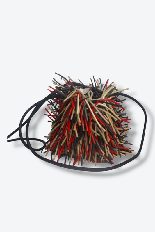 Vintage Rubber Multi colored Crossbody
