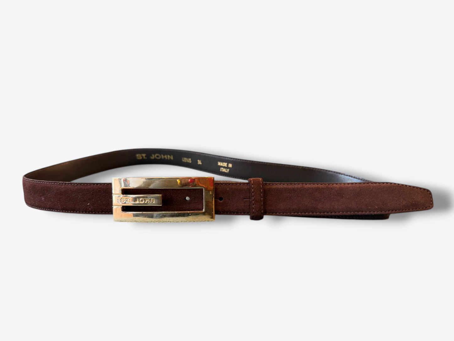 Y2K St John Brown Suede Belt
