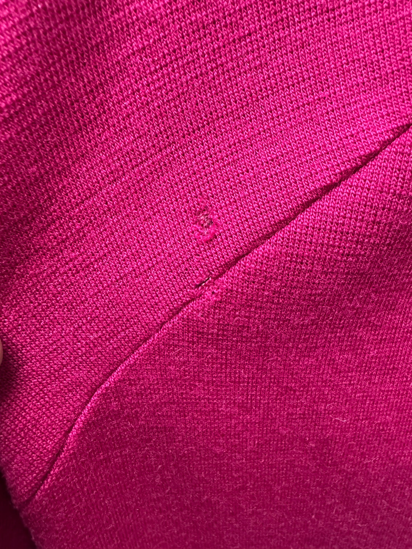 1950s Curly Wool Hot Pink Sweater (As Is)