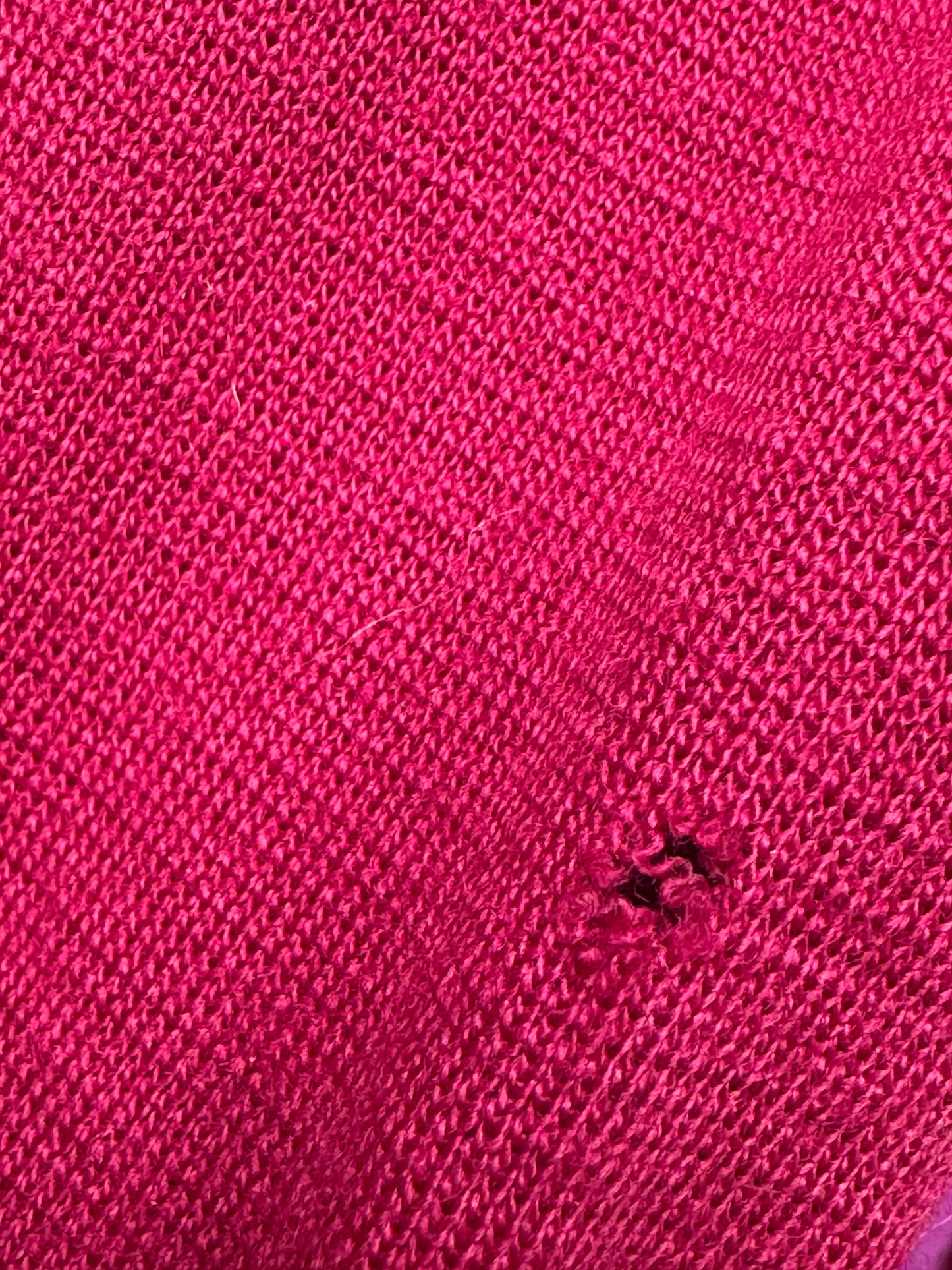 1950s Curly Wool Hot Pink Sweater (As Is)