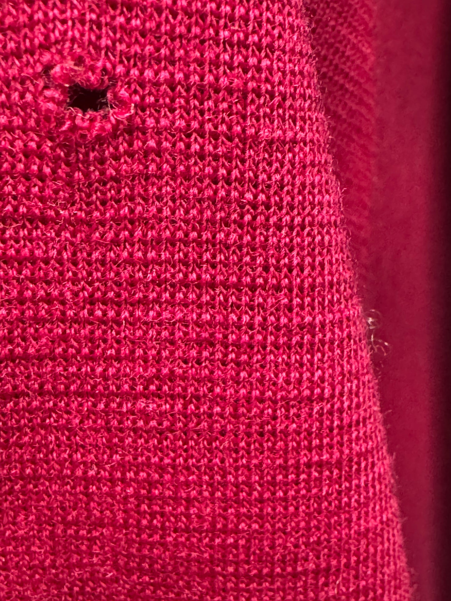 1950s Curly Wool Hot Pink Sweater (As Is)
