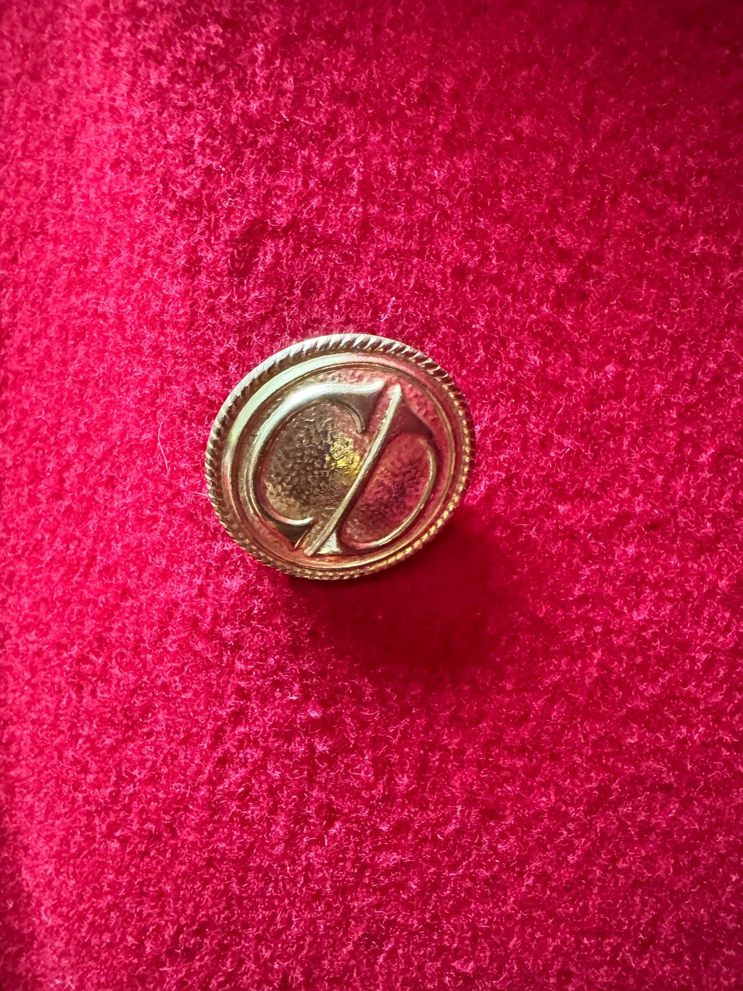 Christian Dior Red Double-Breasted Wool Coat