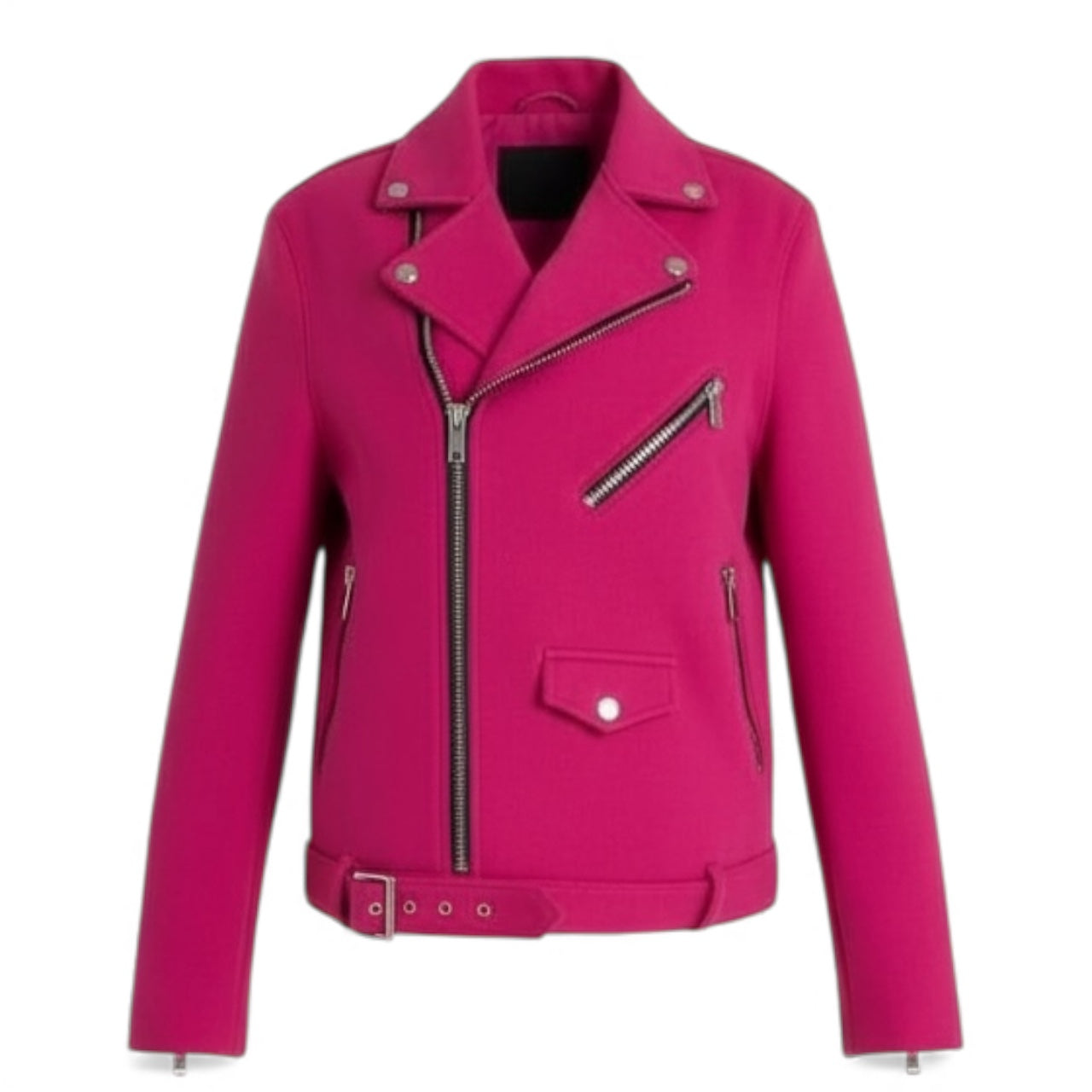 DSQUARED² Neon Pink Moto Jacket