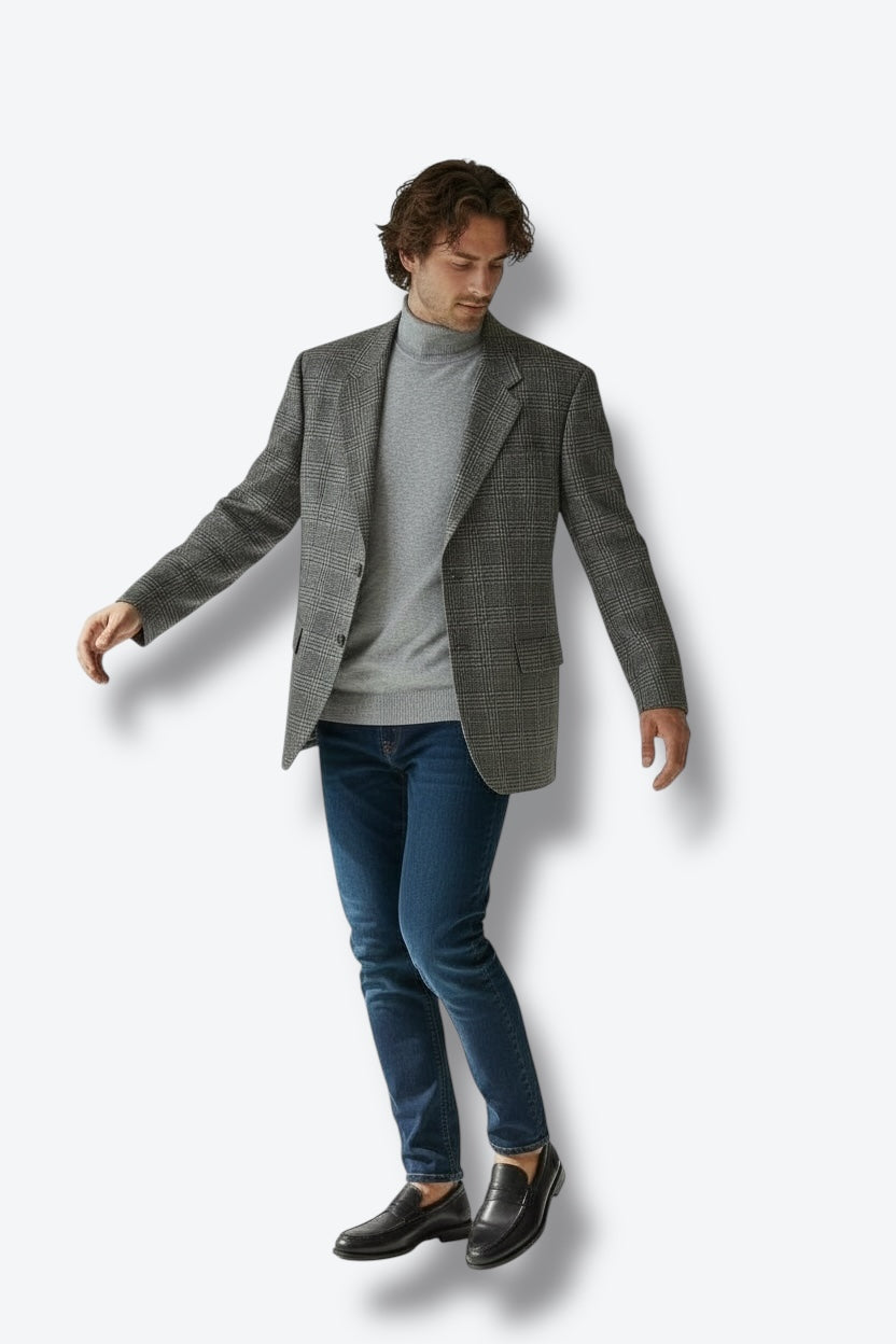 1990s Vintage Giorgio Armani Plaid Blazer