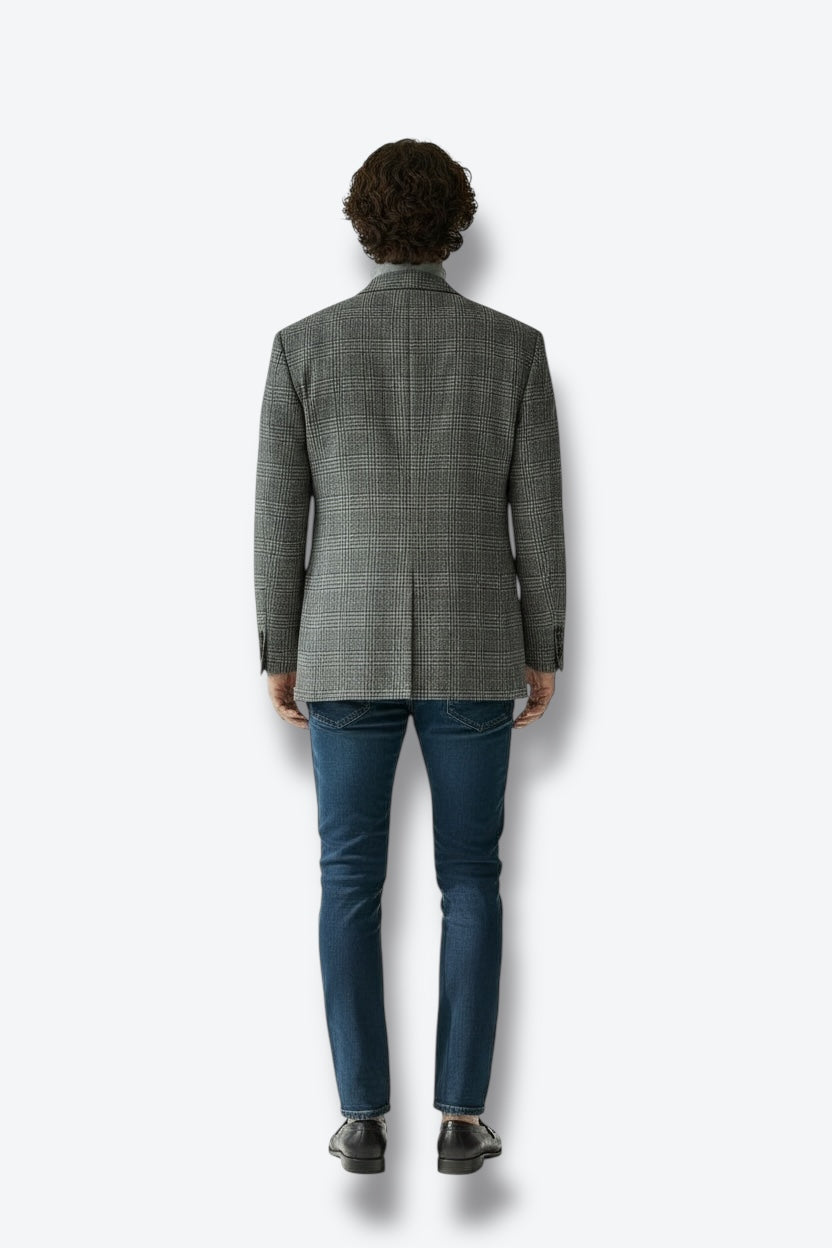 1990s Vintage Giorgio Armani Plaid Blazer