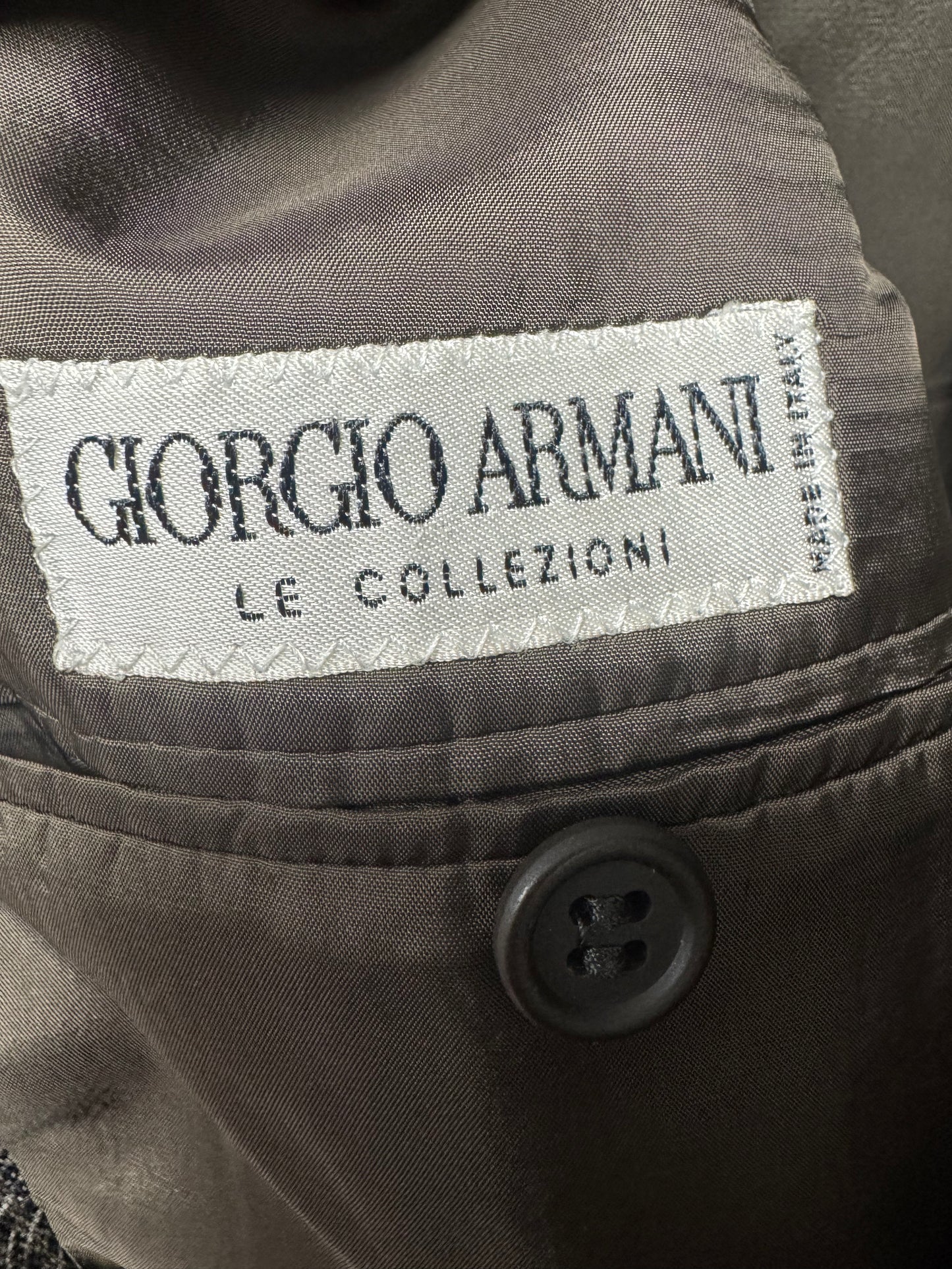 1990s Vintage Giorgio Armani Plaid Blazer