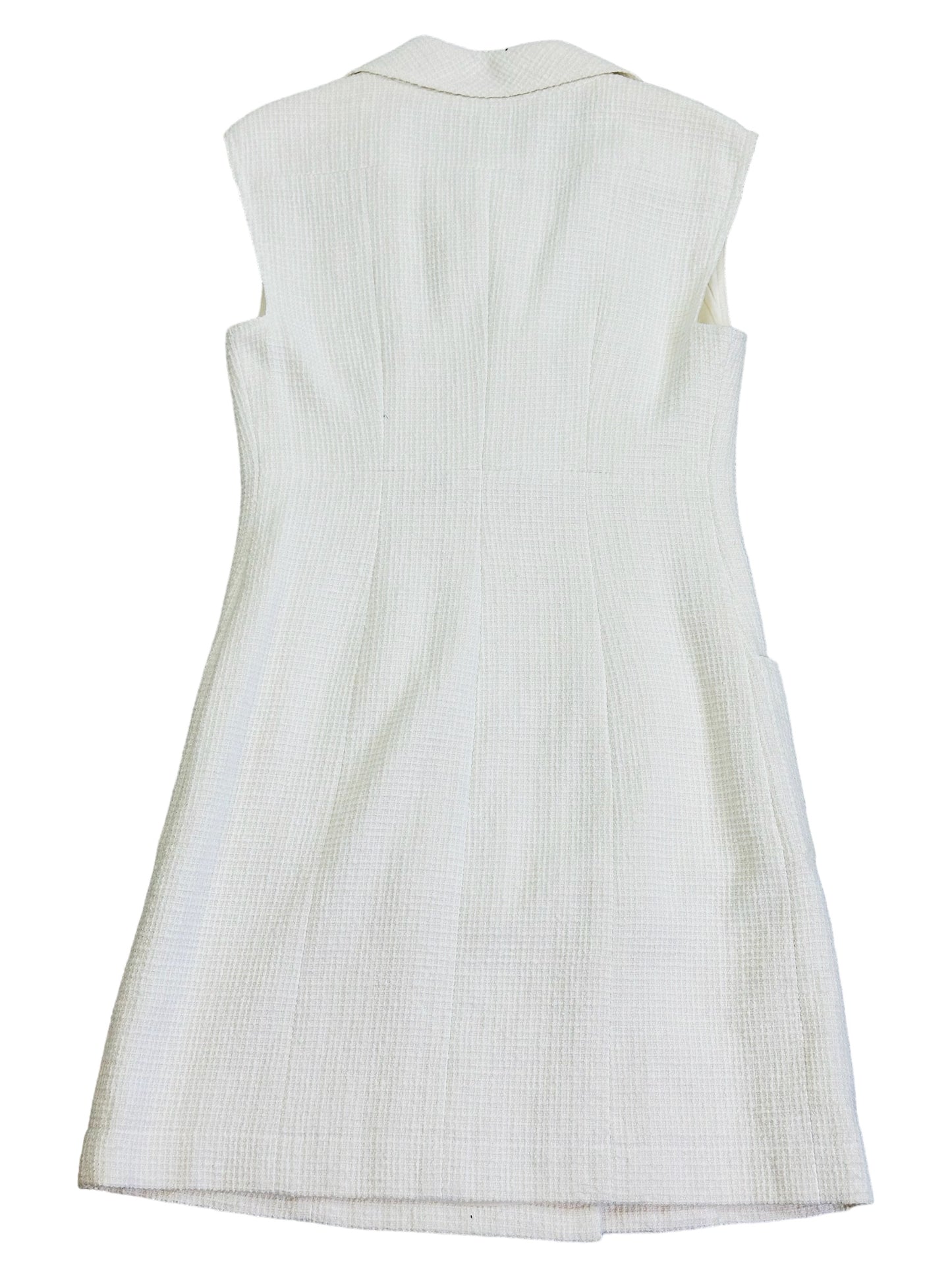 Vintage Chanel White Pocket Dress (P29946V16012)