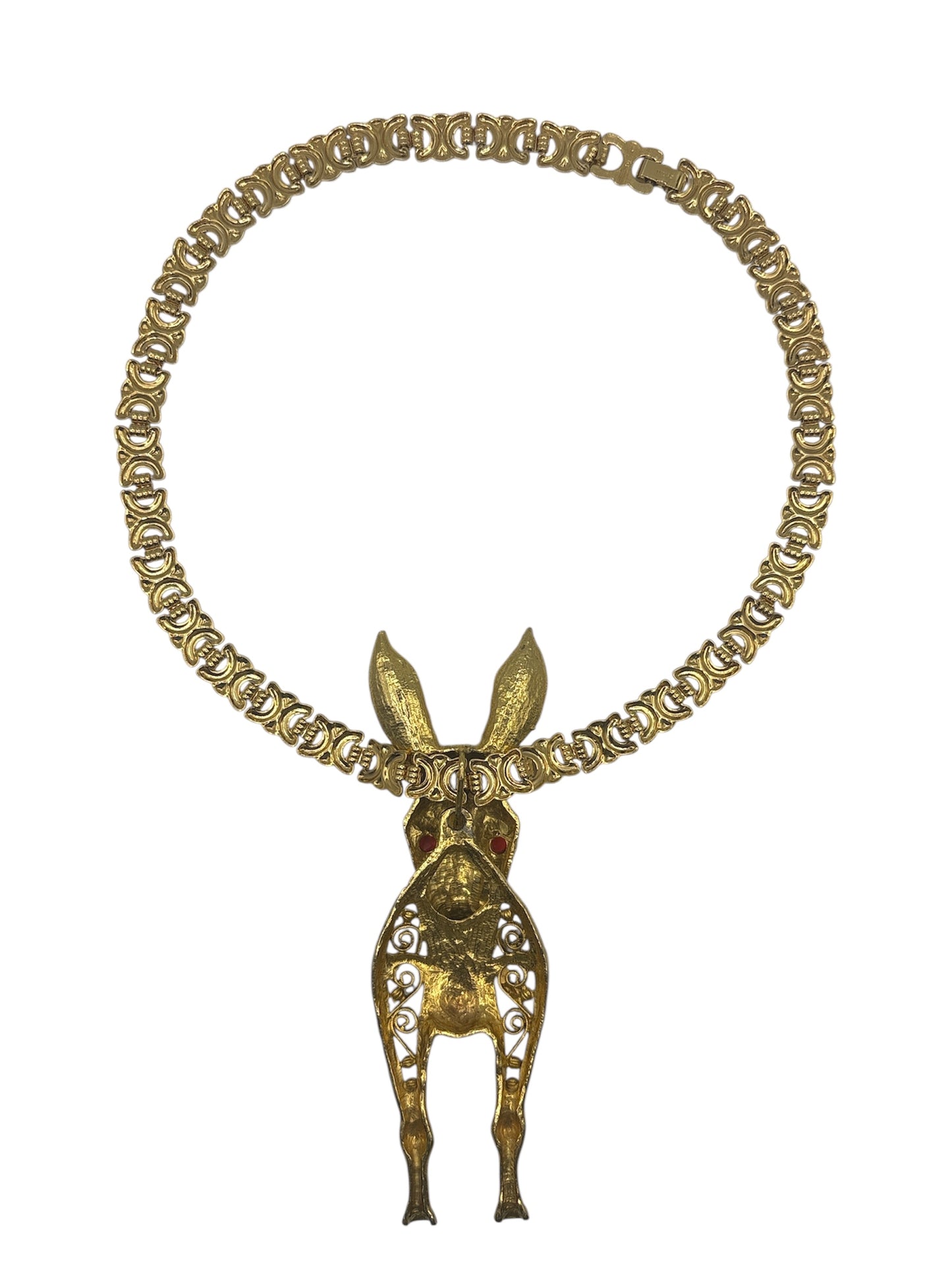 1970s Donkey Statement Necklace