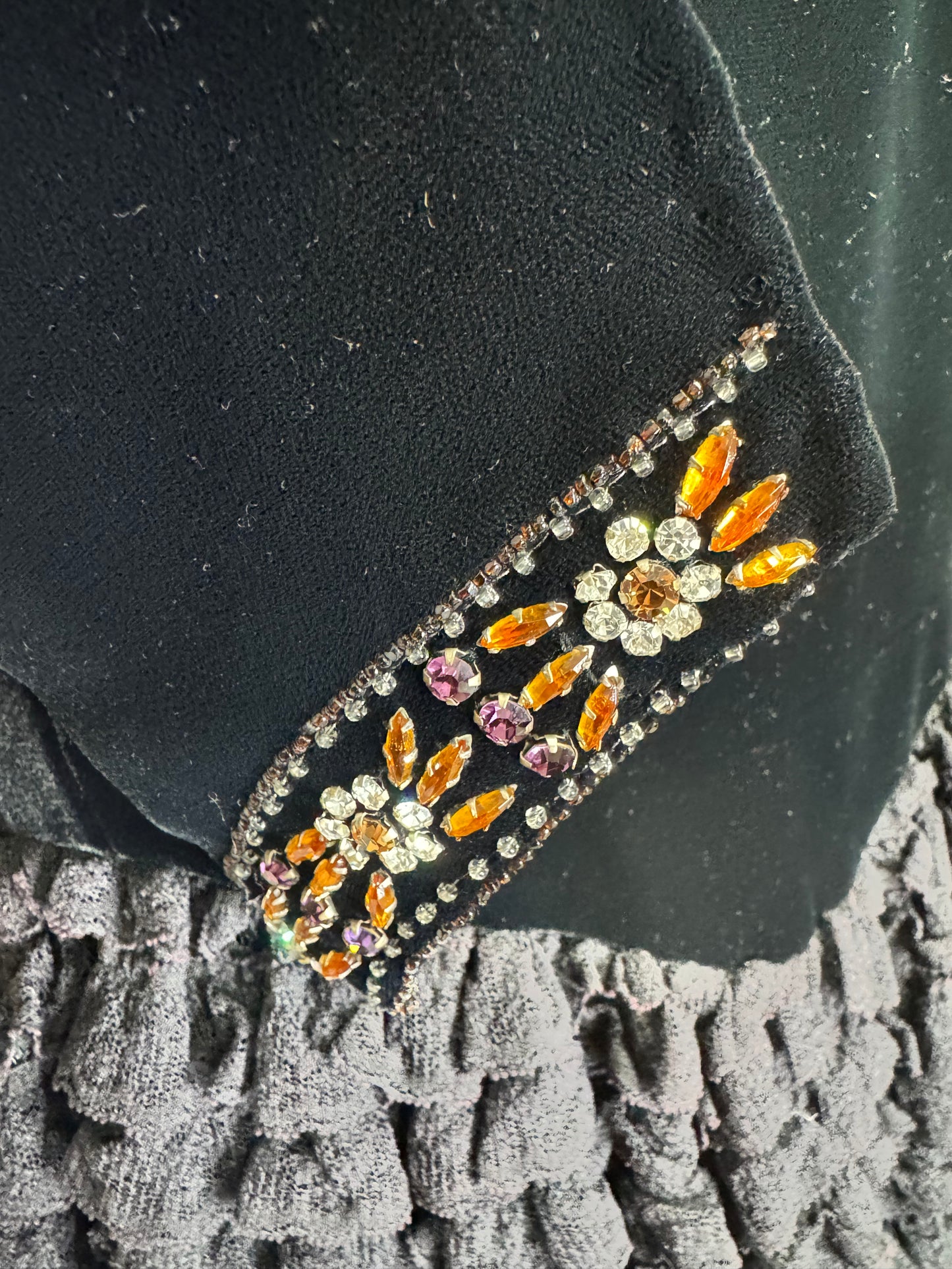 “Pisanti Paris” Lace Ruffle Gem Dress