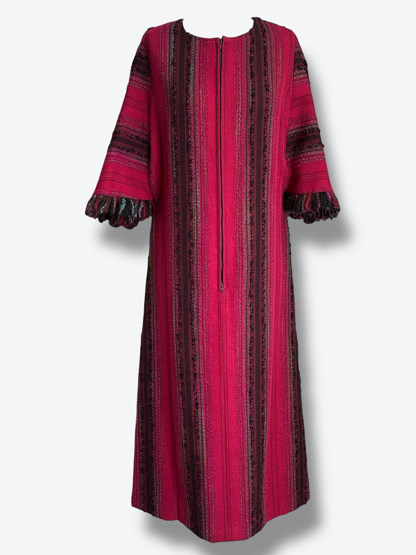 1960s/70s Arolan Kutomo Wool Striped Maxi Dress – Made in Finland