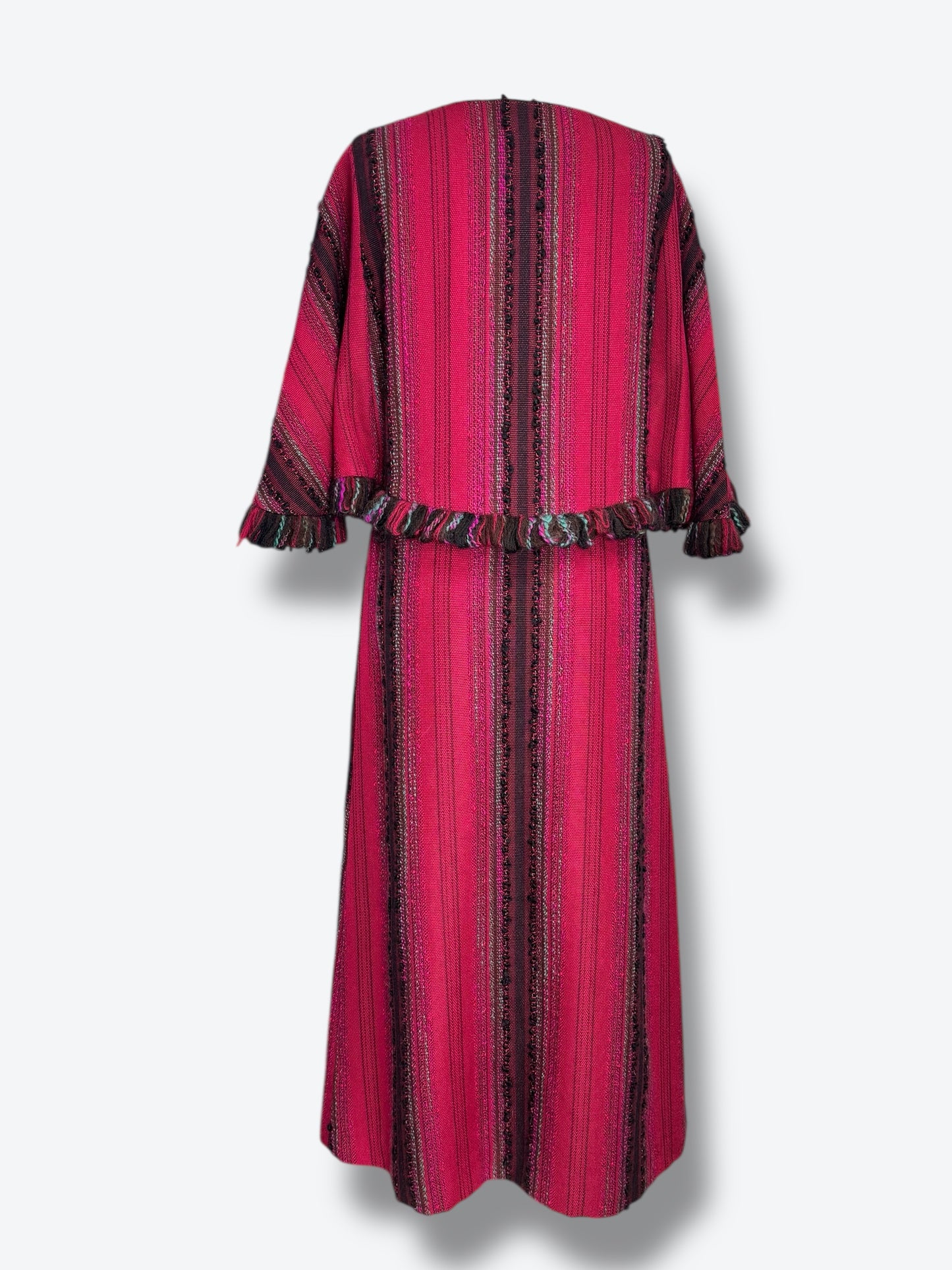1960s/70s Arolan Kutomo Wool Striped Maxi Dress – Made in Finland