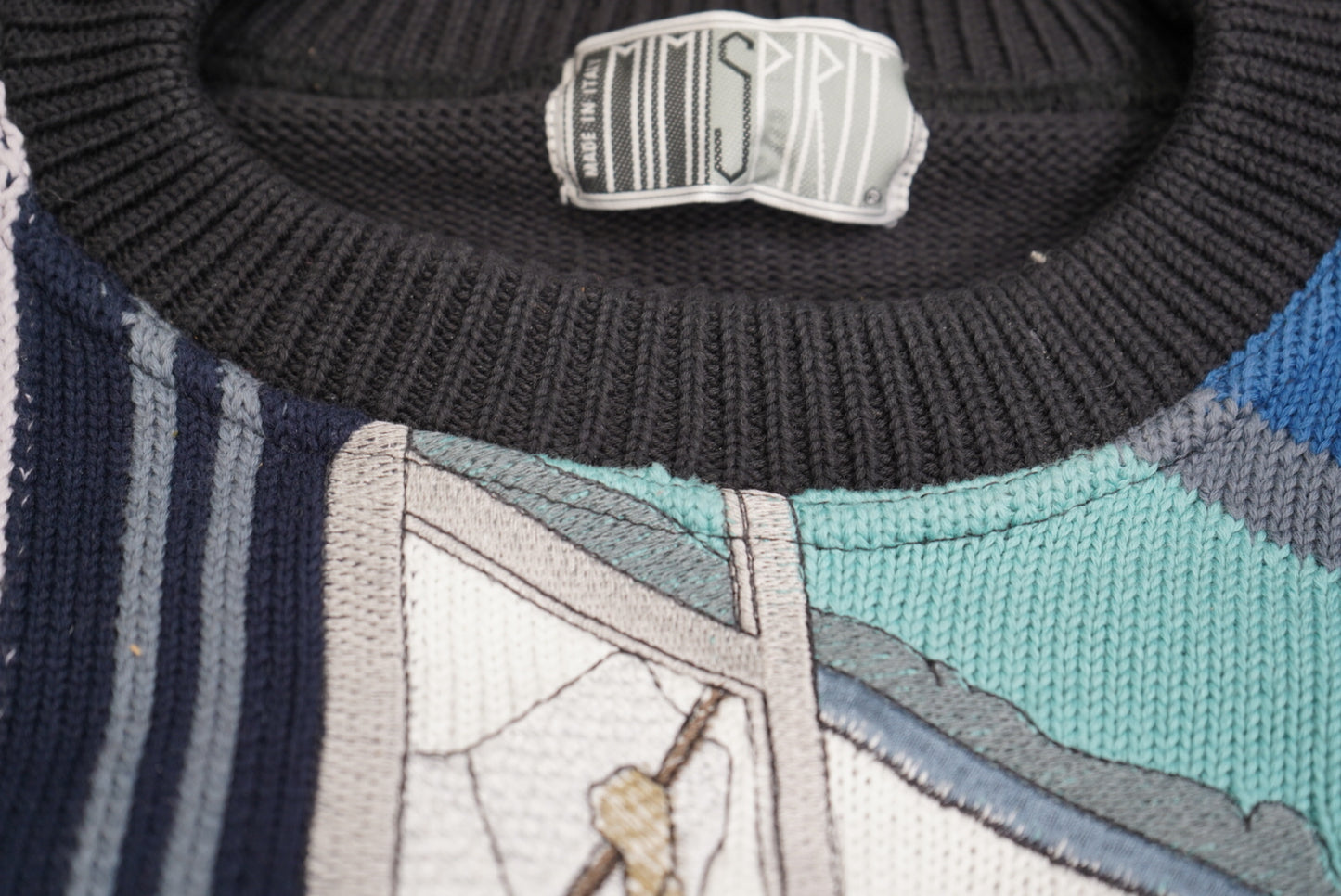 Vintage Mimi Spirit Graphic Knit Sweater (Italy, 1990s)