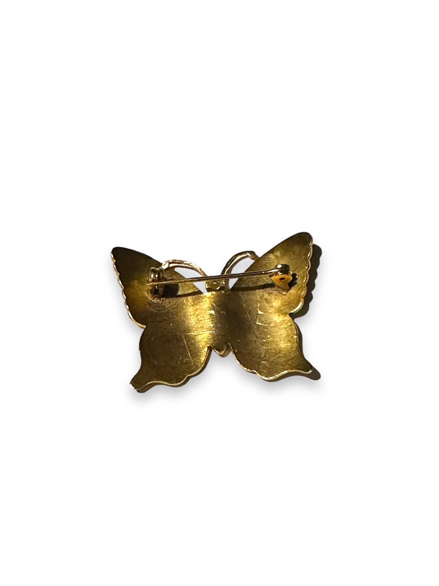 1970s Gold + Colorful Butterfly (Unsigned)