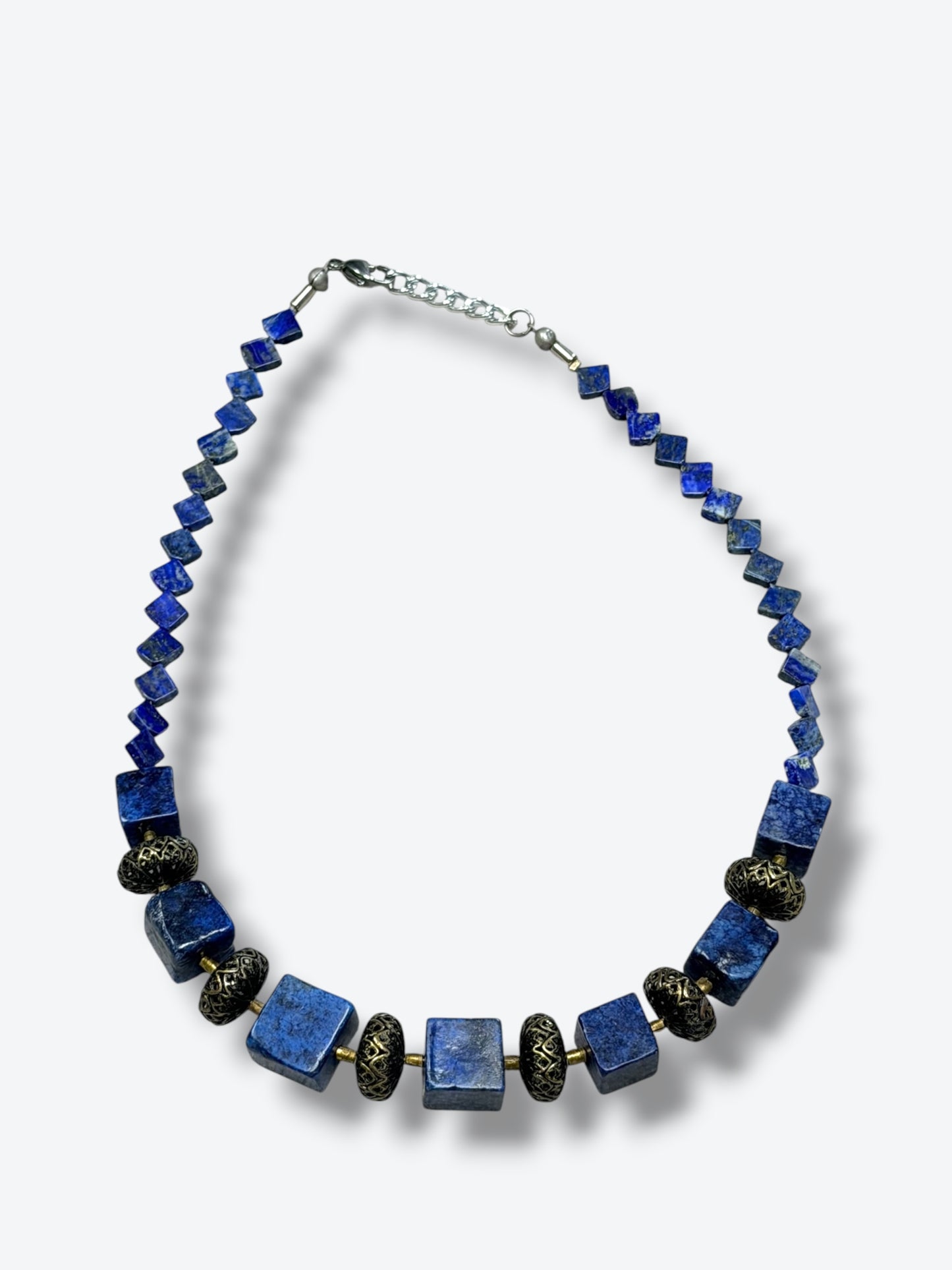 Vintage Lapis Lazuli Beaded Necklace