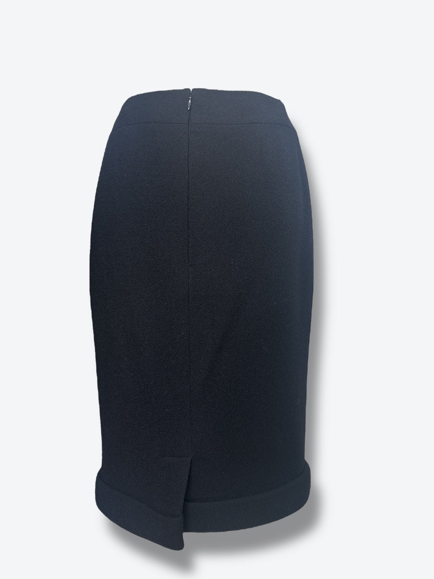 #21. Y2K Chanel Boucle Wool Pencil Skirt With a Rolled Hem