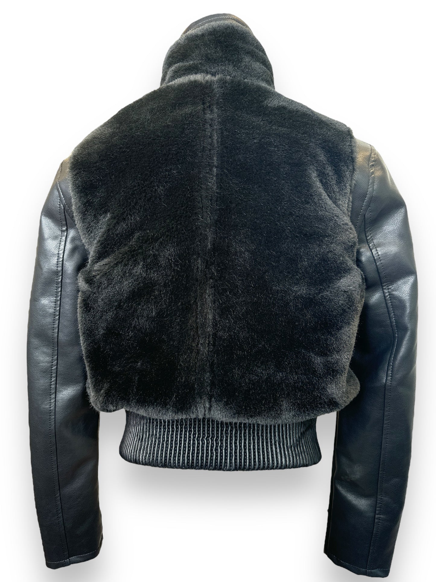 BLANKNYC Faux Fur/Leather Bomber