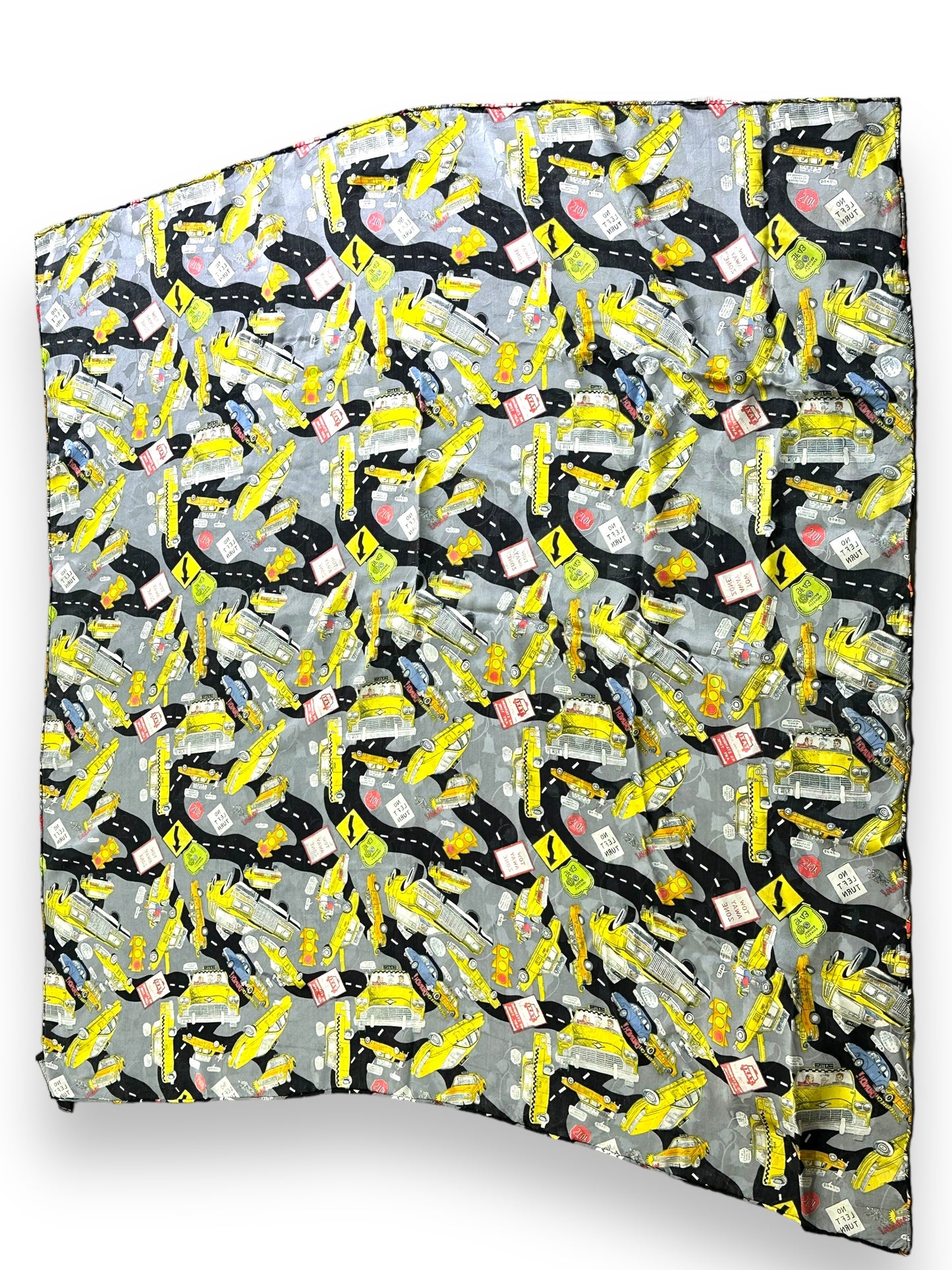 Y2K 42” x 42” Nicole Miller Taxi Silk Scarf