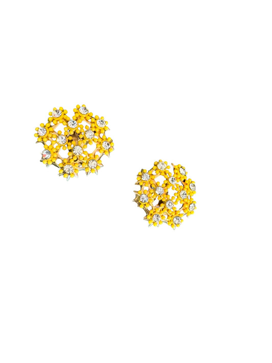 Vintage Yellow Earringd