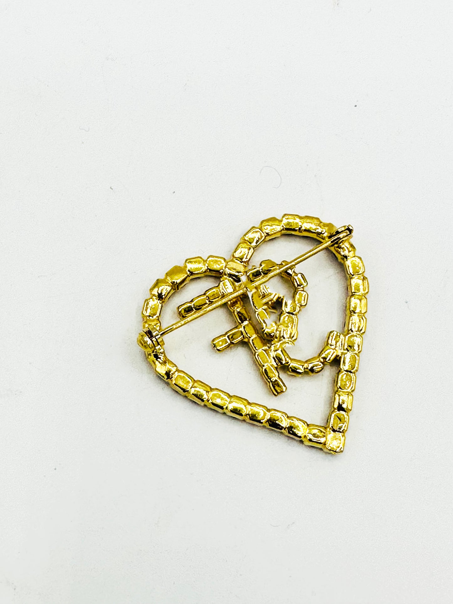 1980s SF Heart Brooch