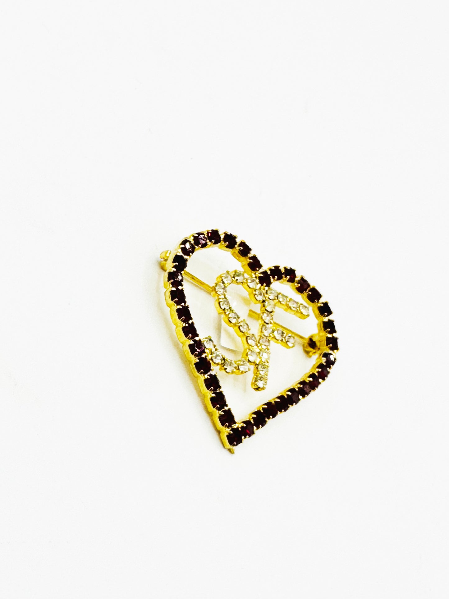 1980s SF Heart Brooch