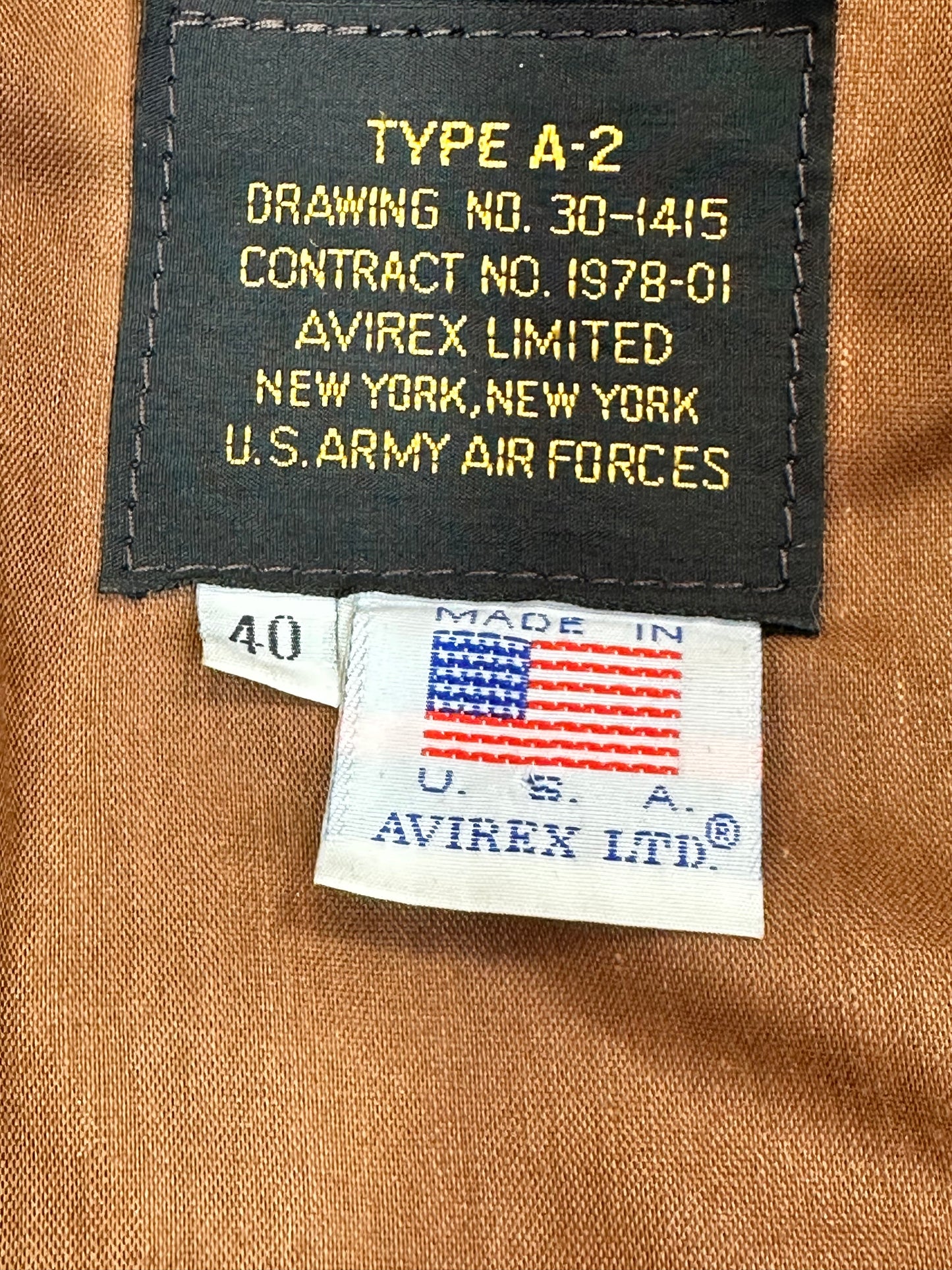 Vintage Avirex Brown Leather Jacket (Unisex)