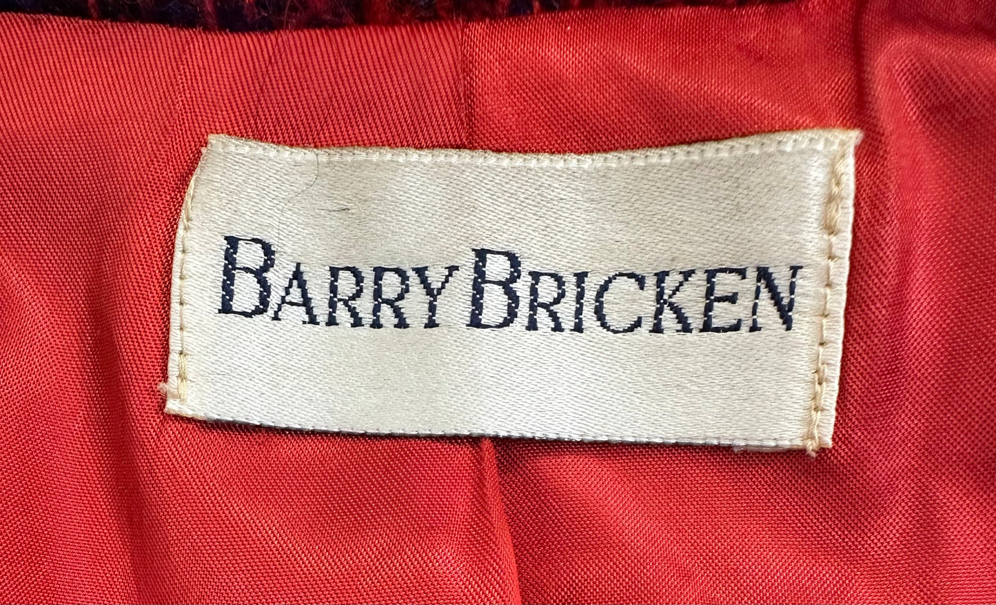 1990's Barry Bricken Wool Plaid Blazer