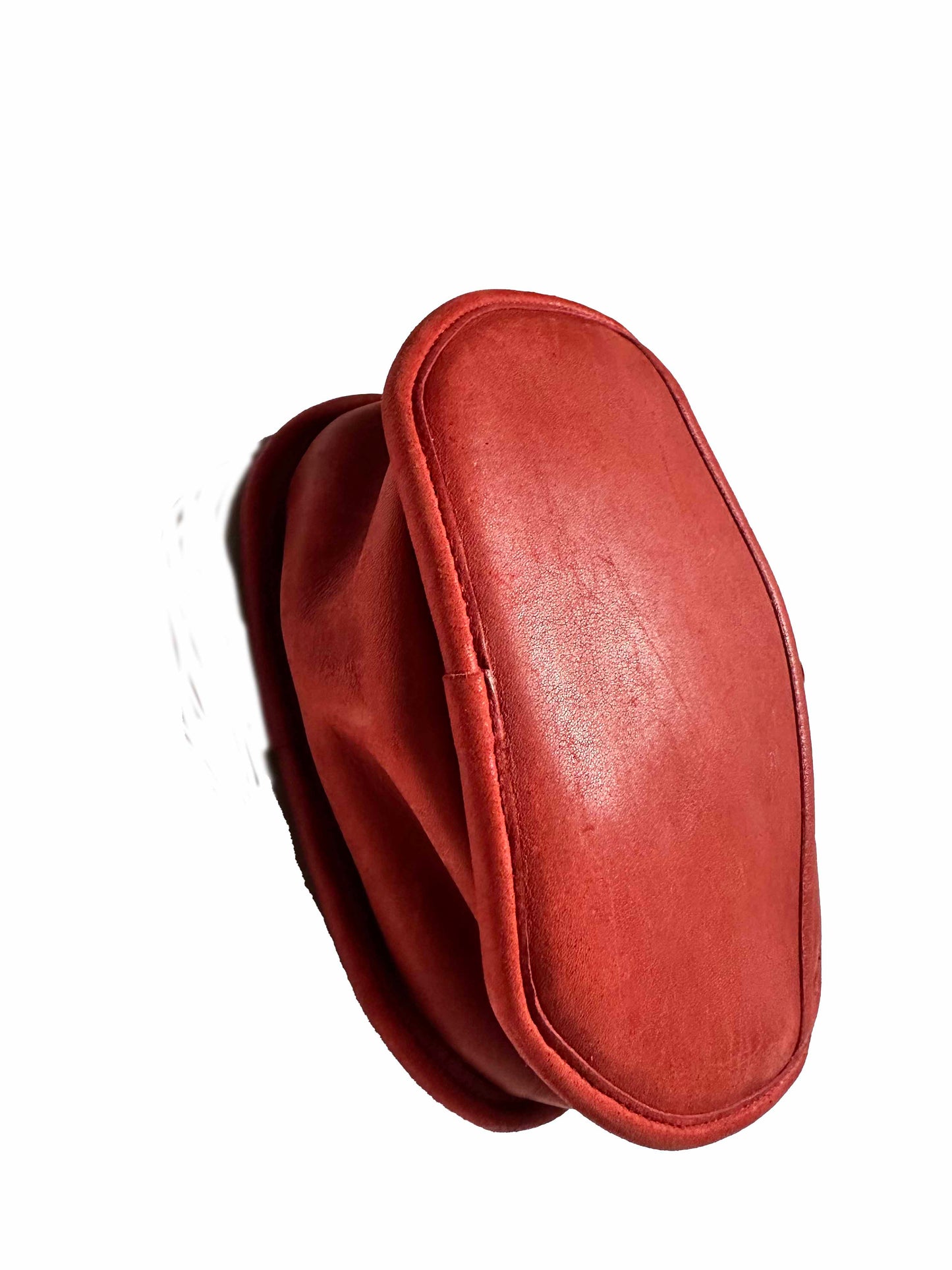 Andersonville: Red Circular Coach Crossbody Bag (1980's)