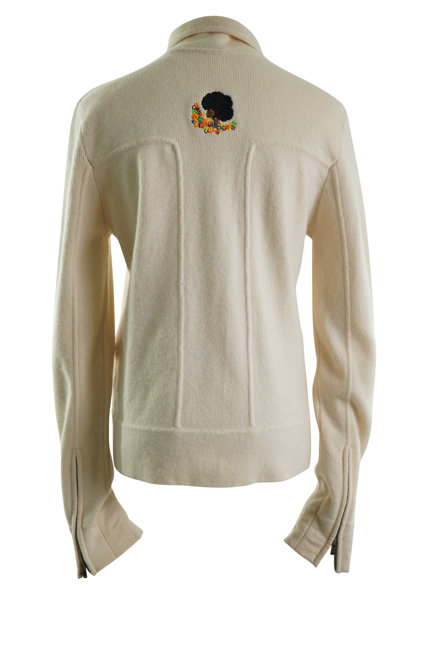 Kameo Monogram Cashmere Zip Sweater Jacket