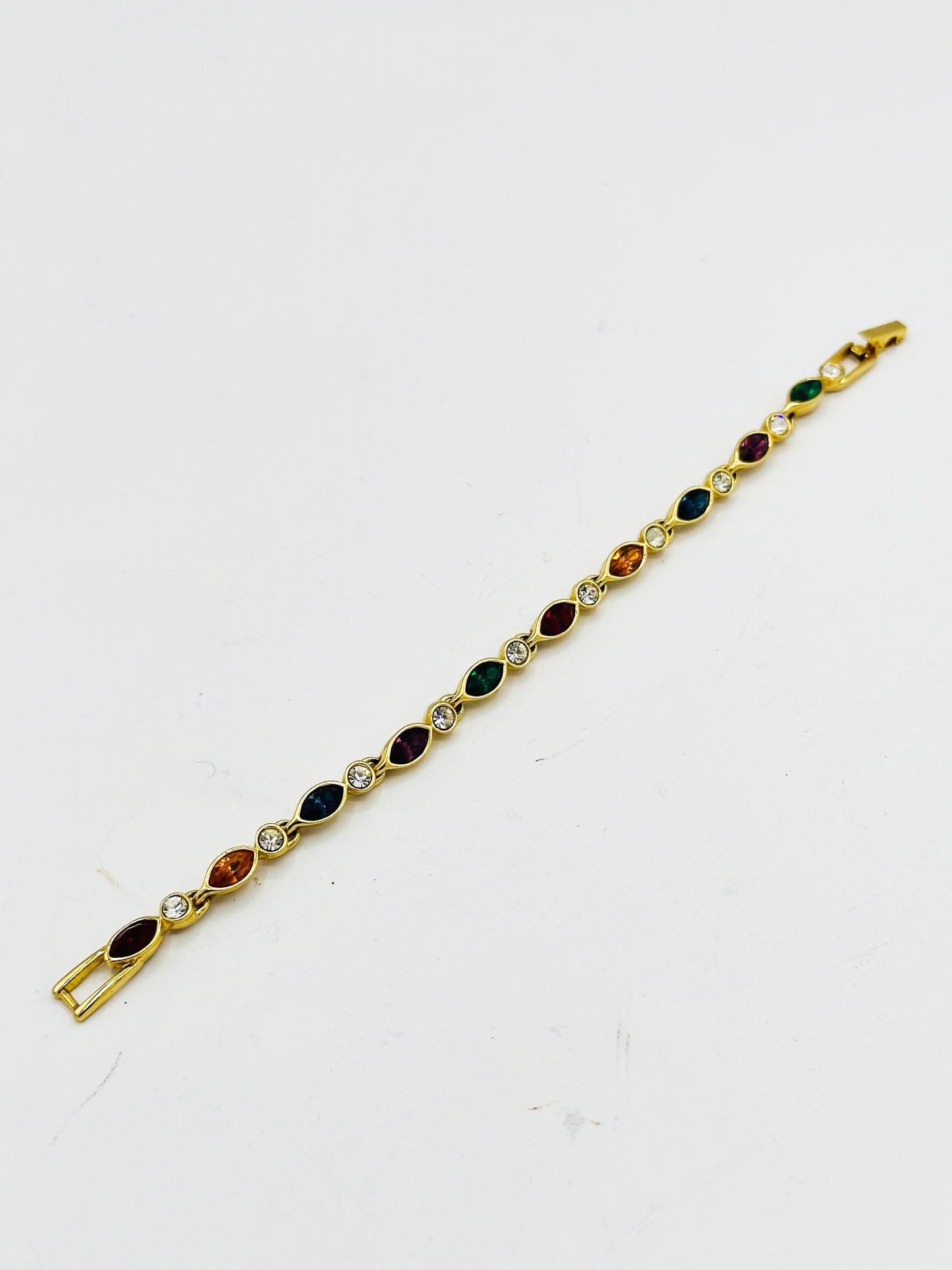 1990s "Mod" Multi colored Gem Bracelet