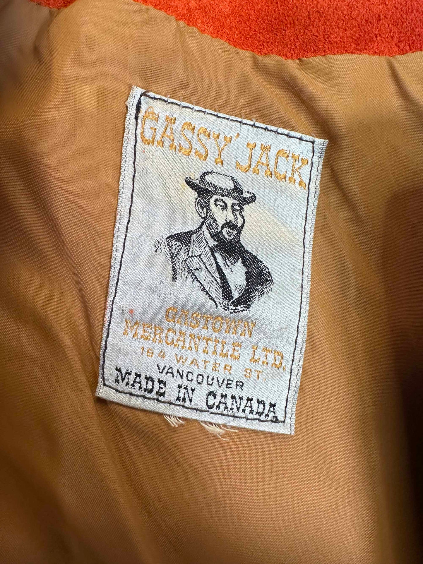 1970's Gassy Jack Burnt Orange Suede Crop Coat